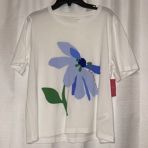 kate spade floral tee NWT